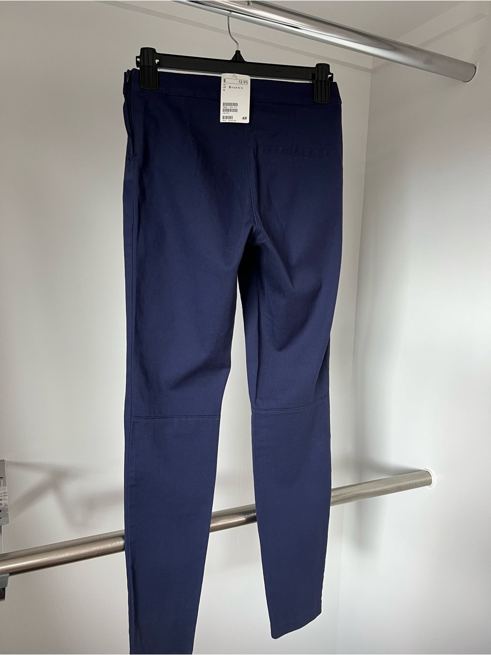 H&M Navy Blue Slim Fit Pants size 2 - Picture 5 of 7